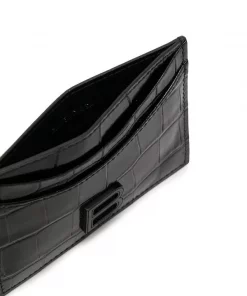 ( Positively Conscious ) Balenciaga Porte-cartes Hourlgass à Plaque Logo 1000 BLACK -Vente magasin Balenciaga 15659892 29766333 600