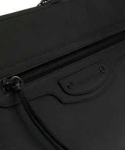 ( Positively Conscious ) Balenciaga 1000 BLACK Grande Pochette à Patch Logo Homme -Vente magasin Balenciaga 15659906 29766342 600