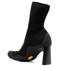 ( Positively Conscious ) Balenciaga 1000 BLACK Bottines Structurées à Talon Aiguille Femme -Vente magasin Balenciaga 15659915 29879619 600