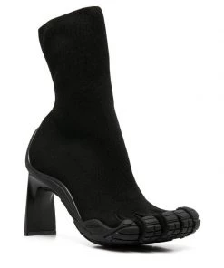 ( Positively Conscious ) Balenciaga 1000 BLACK Bottines Structurées à Talon Aiguille Femme -Vente magasin Balenciaga 15659915 29879620 600