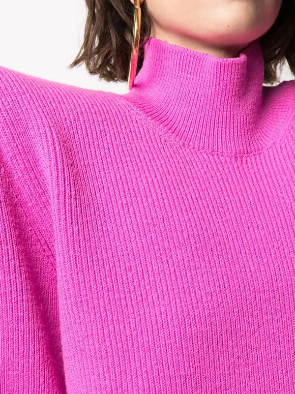 ( Positively Conscious ) Balenciaga 5510 FUCHSIA Pull à épaules Structurées Femme 7 ( Positively Conscious ) Balenciaga 5510 FUCHSIA Pull à épaules Structurées Femme – Image 5