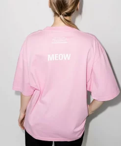 ( Positively Conscious ) Balenciaga T-shirt à Imprimé Chien 5630 PINK -Vente magasin Balenciaga 15919317 36979086 600