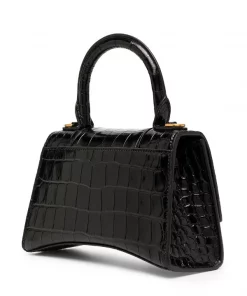 ( Positively Conscious ) Balenciaga Sac à Main à Effet Peau De Crocodile 1000 BLACK -Vente magasin Balenciaga 15920555 720b4886 e838 4074 91a9 61f373506857 600