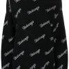 ( Positively Conscious ) Balenciaga 1070 BLACK/WHITE Pull à Logo All-over Femme -Vente magasin Balenciaga 15920588 3d696d01 c82e 4b6a b528 4ea80a28969d 600