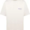 ( Positively Conscious ) Balenciaga T-shirt à Logo 9055 CHALKY WHITE/BLUE -Vente magasin Balenciaga 15920702 32067911 600