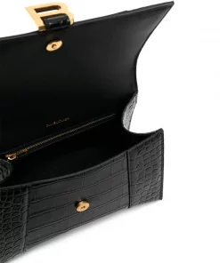 ( Positively Conscious ) Balenciaga Petit Sac à Main Hourglass à Effet Peau De Crocodile 1000 BLACK -Vente magasin Balenciaga 15920706 7894c8dc da1c 473b a367 04bb8bc6b768 600