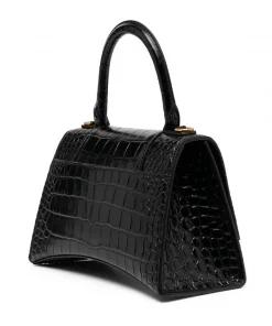 ( Positively Conscious ) Balenciaga Petit Sac à Main Hourglass à Effet Peau De Crocodile 1000 BLACK -Vente magasin Balenciaga 15920706 ee02824d 315a 4822 ba6f 49a52b16b2a2 600