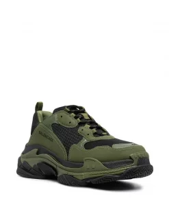 ( Positively Conscious ) Balenciaga Baskets Triple S 1033 BLACK/KAKI -Vente magasin Balenciaga 15920710 30930382 600