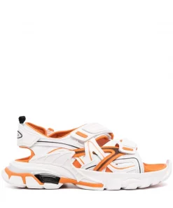 ( Positively Conscious ) Balenciaga Sandales à Design à Empiècements 9059 WHITE/ORANGE