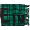 ( Positively Conscious ) Balenciaga écharpe à Carreaux 3700 GRASS GREEN
