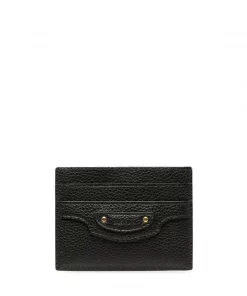 ( Positively Conscious ) Balenciaga 1000 BLACK Porte-cartes à Patch Logo Femme