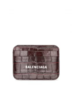 ( Positively Conscious ) Balenciaga Porte-cartes Cash à Logo Imprimé Femme