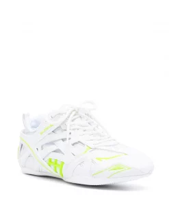 ( Positively Conscious ) Balenciaga Baskets Bicolores à Lacets 9073 WHITE/FLUO YELLOW -Vente magasin Balenciaga 15921014 31727821 600