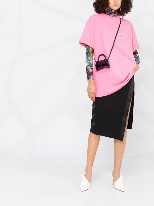 ( Positively Conscious ) Balenciaga T-shirt à Logo Imprimé 5713 BUBBLE GUM /WHITE 4 ( Positively Conscious ) Balenciaga T-shirt à Logo Imprimé 5713 BUBBLE GUM /WHITE – Image 2