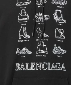 ( Positively Conscious ) Balenciaga Hoodie à Motif Imprimé Homme -Vente magasin Balenciaga 15921028 36476814 600