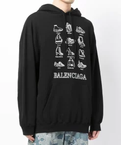 ( Positively Conscious ) Balenciaga Hoodie à Motif Imprimé Homme -Vente magasin Balenciaga 15921028 36476815 600