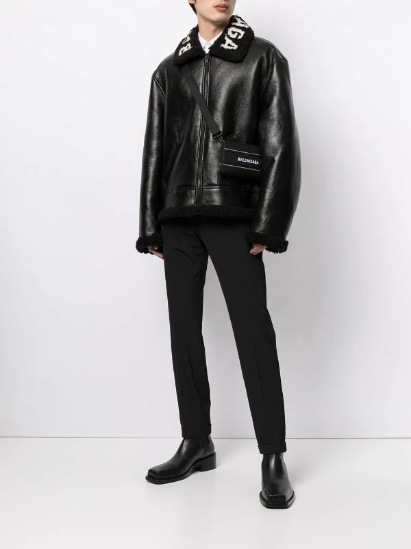 ( Positively Conscious ) Balenciaga Veste Cocoon En Cuir 1069 BLACK/BLACK 4 ( Positively Conscious ) Balenciaga Veste Cocoon En Cuir 1069 BLACK/BLACK – Image 2
