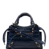 ( Positively Conscious ) Balenciaga 4611 NAVY Mini Sac Neo Classic City Femme