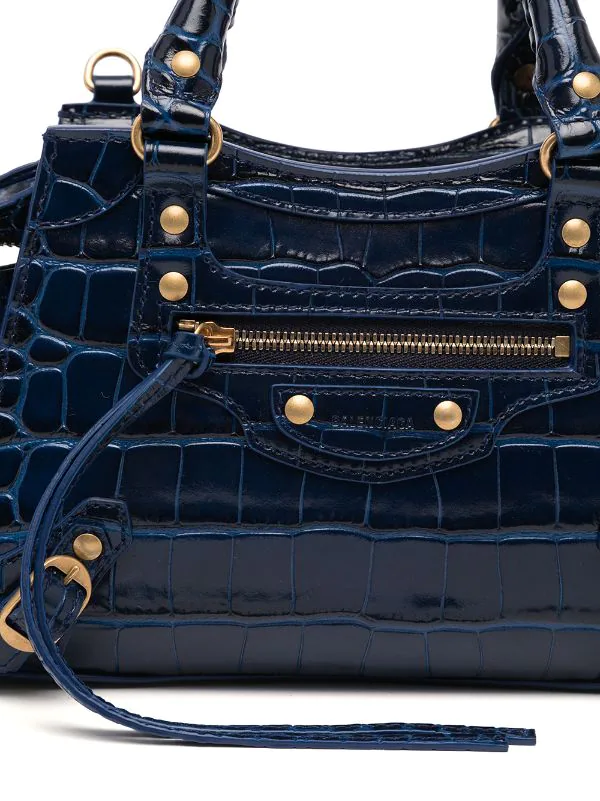 ( Positively Conscious ) Balenciaga 4611 NAVY Mini Sac Neo Classic City Femme 6 ( Positively Conscious ) Balenciaga 4611 NAVY Mini Sac Neo Classic City Femme – Image 4