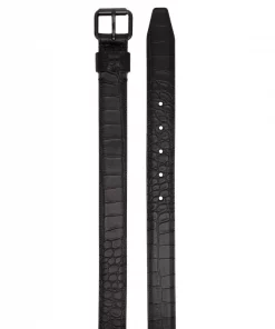 ( Positively Conscious ) Balenciaga 1000 BLACK Ceinture à Plaque Logo Homme -Vente magasin Balenciaga 15921062 32008713 600