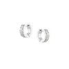 ( Positively Conscious ) Balenciaga Boucles D'oreilles Force à Logo 0918 SHINY SILVER