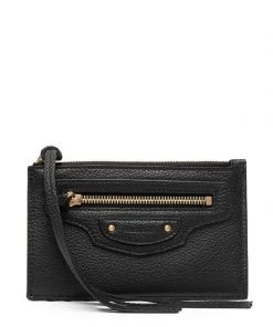 ( Positively Conscious ) Balenciaga 1000 BLACK Porte-cartes Neo Classic Femme