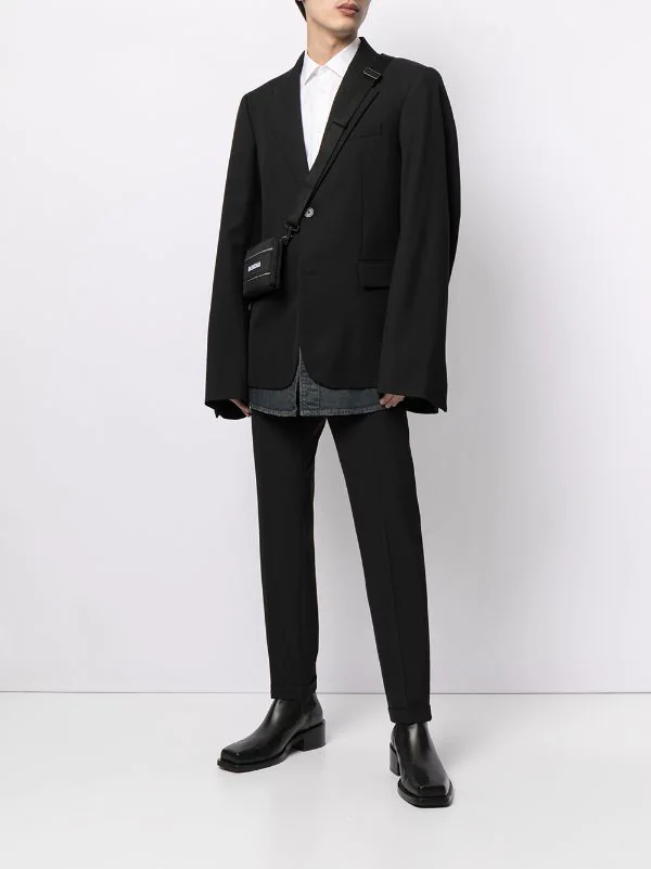 ( Positively Conscious ) Balenciaga Blazer Oversize Superposé 1030 BLACK/DIR DARK BLUE 4 ( Positively Conscious ) Balenciaga Blazer Oversize Superposé 1030 BLACK/DIR DARK BLUE – Image 2
