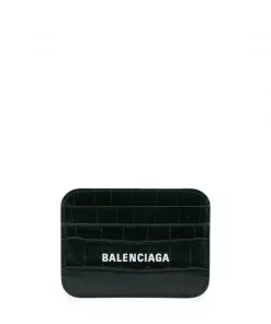 ( Nouvelle Collection ) Balenciaga Porte-cartes à Logo Imprimé 3011 FOREST GREEN