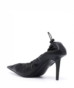( Positively Conscious ) Balenciaga 1000 BLACK Escarpins Pointus à Détail Froncé Femme -Vente magasin Balenciaga 15921124 31727843 600