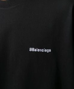 ( Positively Conscious ) Balenciaga T-shirt à Logo Brodé 1070 BLACK/WHITE 11 ( Positively Conscious ) Balenciaga T-shirt à Logo Brodé 1070 BLACK/WHITE -Vente magasin Balenciaga 15921129 30437469 600