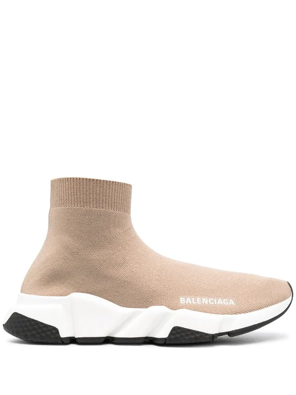 ( Positively Conscious ) Balenciaga Baskets Speed à Log Imprimé 2300 BEIGE/WHITE/BLACK 3 ( Positively Conscious ) Balenciaga Baskets Speed à Log Imprimé 2300 BEIGE/WHITE/BLACK