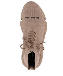 ( Positively Conscious ) Balenciaga 9710 BEIGE Baskets Speed 2.0 à Lacets Femme -Vente magasin Balenciaga 16113748 32250630 600
