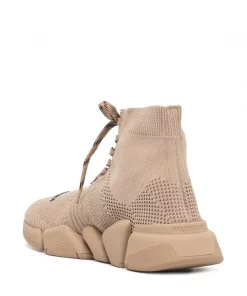 ( Positively Conscious ) Balenciaga 9710 BEIGE Baskets Speed 2.0 à Lacets Femme -Vente magasin Balenciaga 16113748 32250633 600