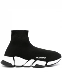 ( Positively Conscious ) Balenciaga Baskets Speed 2.0 1015 BLACK/WHITE/BLACK