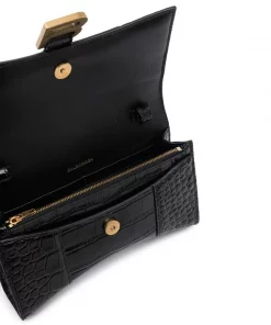 ( Positively Conscious ) Balenciaga Portefeuille Hourglass à Effet Peau De Crocodile Femme -Vente magasin Balenciaga 16114708 32250654 600