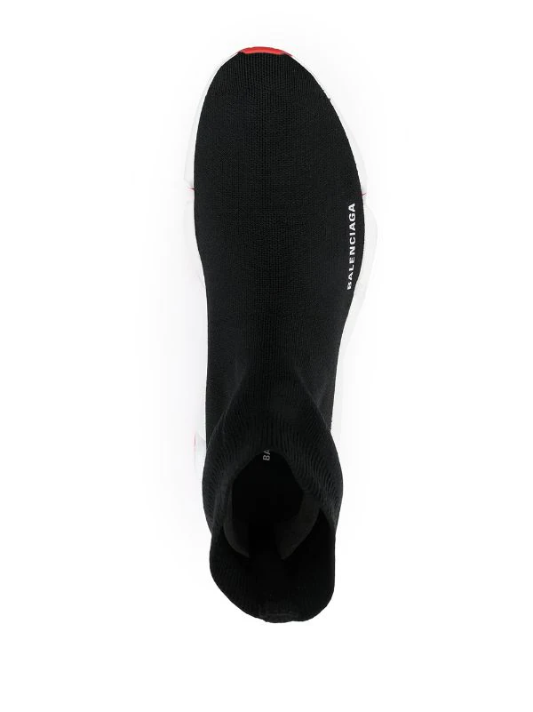 ( Positively Conscious ) Balenciaga Baskets Speed 2.0 1960 BLACK/WHITE/NEWRED 6 ( Positively Conscious ) Balenciaga Baskets Speed 2.0 1960 BLACK/WHITE/NEWRED – Image 4