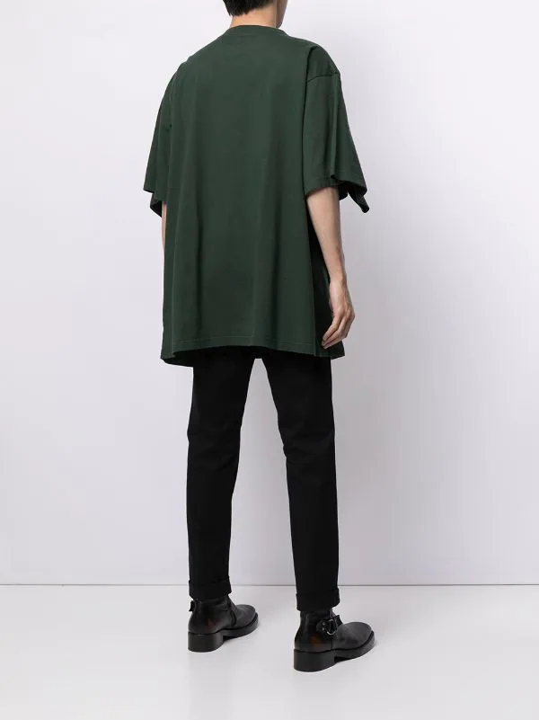 ( Positively Conscious ) Balenciaga 3010 DARK GREEN/BLACK T-shirt Oversize à Imprimé Unisex Femme 7 ( Positively Conscious ) Balenciaga 3010 DARK GREEN/BLACK T-shirt Oversize à Imprimé Unisex Femme – Image 5