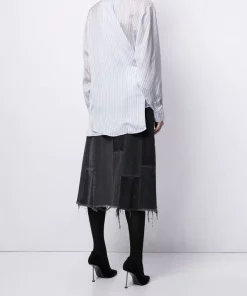 ( Positively Conscious ) Balenciaga Chemise à Taille Nouée Femme -Vente magasin Balenciaga 16191949 33069441 600