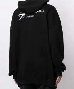 ( Positively Conscious ) Balenciaga Hoodie à Logo Brodé Homme -Vente magasin Balenciaga 16191962 32179474 600