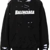 ( Positively Conscious ) Balenciaga 1070 BLACK/WHITE Hoodie Oversize à Logo Femme 2 ( Positively Conscious ) Balenciaga 1070 BLACK/WHITE Hoodie Oversize à Logo Femme -Vente magasin Balenciaga 16191963 32413535 600