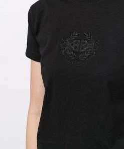 ( Positively Conscious ) Balenciaga T-shirt à Logo Brodé Femme -Vente magasin Balenciaga 16191966 33182209 600