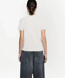 ( Positively Conscious ) Balenciaga T-shirt à Logo Brodé Femme -Vente magasin Balenciaga 16191971 32595029 600