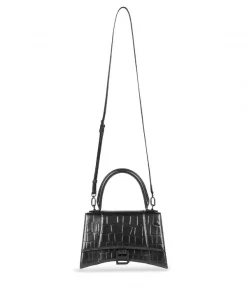( Positively Conscious ) Balenciaga 1000 BLACK Petit Sac à Main Hourglass Femme -Vente magasin Balenciaga 16192951 32593234 600
