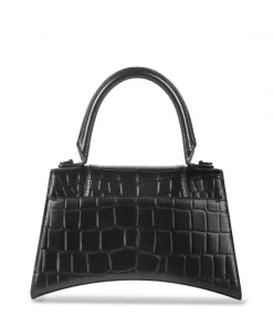 ( Positively Conscious ) Balenciaga 1000 BLACK Petit Sac à Main Hourglass Femme -Vente magasin Balenciaga 16192951 32594255 600