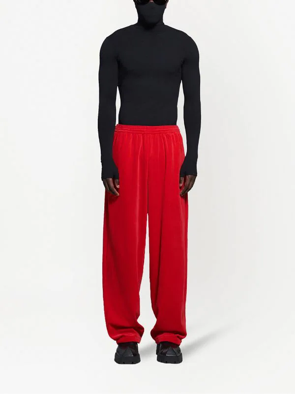 ( Positively Conscious ) Balenciaga Pantalon De Jogging Ample En Velours 6131 TANGO RED 4 ( Positively Conscious ) Balenciaga Pantalon De Jogging Ample En Velours 6131 TANGO RED – Image 2