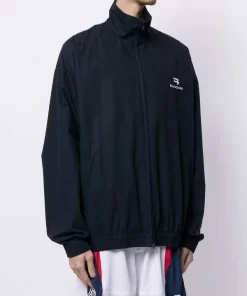 ( Positively Conscious ) Balenciaga Veste à Col Cheminée 8065 NAVY -Vente magasin Balenciaga 16192961 33071816 600
