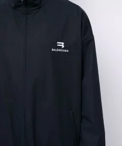 ( Positively Conscious ) Balenciaga Veste à Col Cheminée 8065 NAVY -Vente magasin Balenciaga 16192961 33071817 600