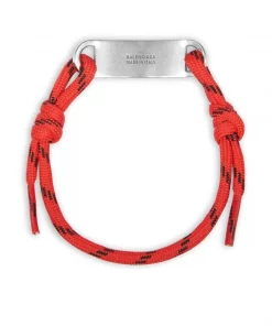 ( Positively Conscious ) Balenciaga Bracelet à Plaque Logo Femme -Vente magasin Balenciaga 16192997 32882886 600