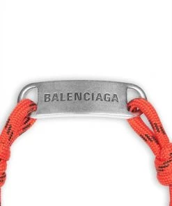 ( Positively Conscious ) Balenciaga Bracelet à Plaque Logo Femme -Vente magasin Balenciaga 16192997 32885157 600
