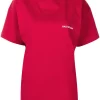 ( Positively Conscious ) Balenciaga 6295 RASPBERRY/WHITE T-shirt à Logo Imprimé Femme -Vente magasin Balenciaga 16193598 32493273 600
